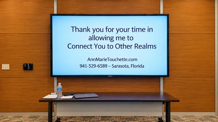 Lecture presentation by Psychic Medium Annmarie Touchette